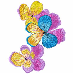 Flowers And Tree Embroidery Design 11 Flowers And Tree Embroidery Design 11